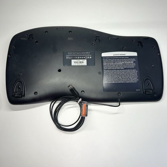 Microsoft Natural 1048 KU-0462 Ergonomic Keyboard 4000 v1.0 Black USB Wired - Picture 12 of 16